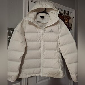 Adidas Helionic Hooded Down Jacket Size Medium GUC
